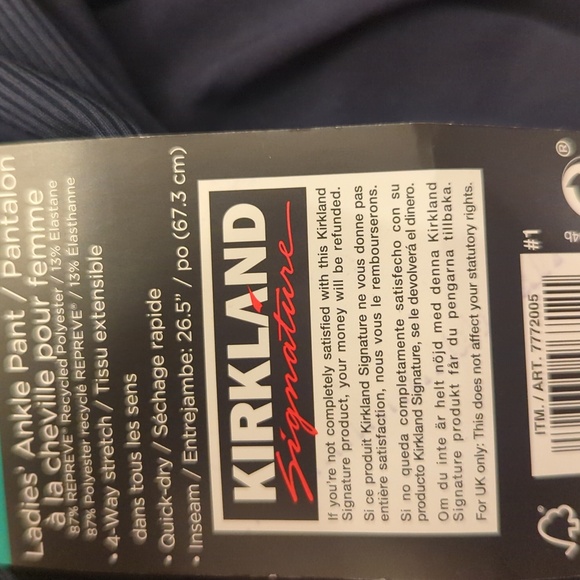 💙XXL Kirkland Ladies Cropped Ankle Pants - Picture 9 of 10